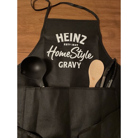 It’s All Gravy Baby Engraved Utensils And Apron Set Tongs Spoon Ladle New - Picture 2 of 12